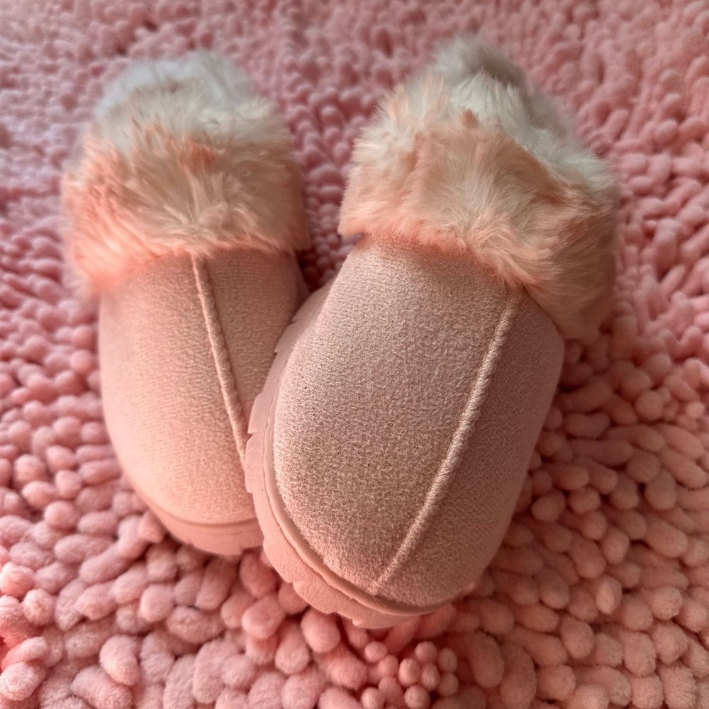 Cozy Pink Kids Slippers